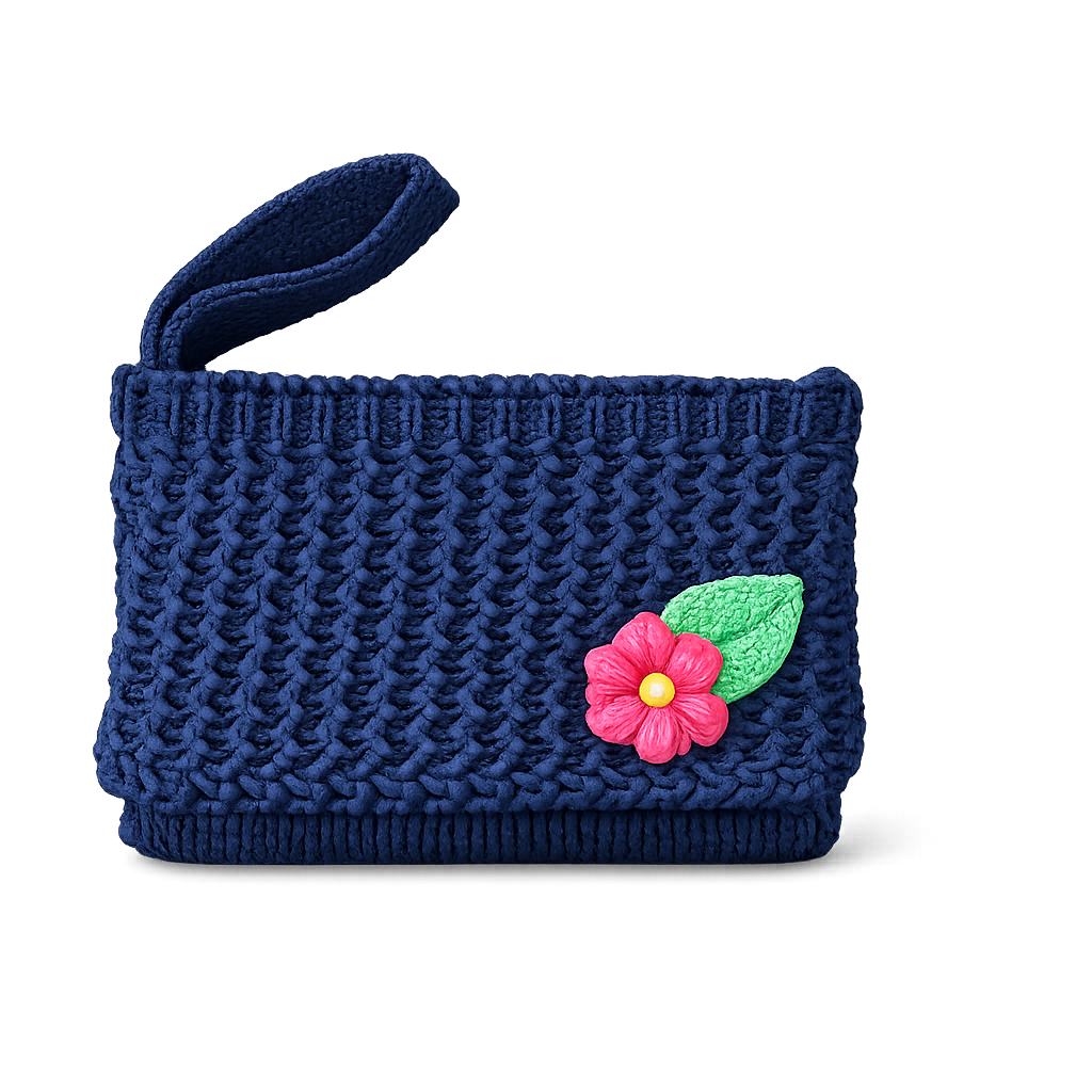 Souvenir pernikahan unik dompet rajut